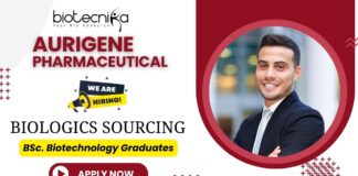 Team Member Sourcing Biologics – Supply Chain Management Job in Biotech | Aurigene