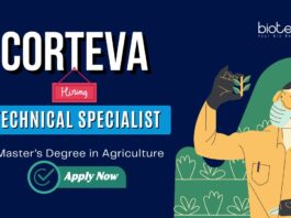 Agriculture Jobs In Hyderabad: Corteva is Hiring a Technical Specialist | Masters in Agriculture Apply Now | Corteva Career