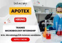 Trainee – Microbiology Jobs at Apotex | Bangalore, India Trainee Microbiology Internship at Apotex Bangalore – Explore Microbiology Jobs and Apotex Careers