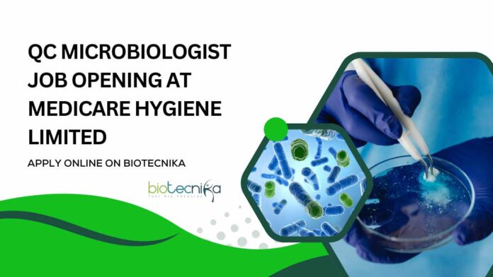 MSc QC Microbiologist Jobs at Medicare Hygiene Limited