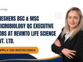 QC Microbiology Jobs Freshers at Revinto Life Science Pvt. Ltd.