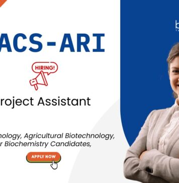 Project Assistant Jobs at MACS-ARI. Biotechnology, Agricultural Biotechnology, or Biochemistry Candidates, Apply Now.