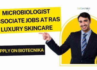 BSc & MSc Microbiology Jobs at Ras Luxury Skincare - Apply on Biotecnika