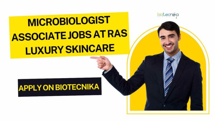 BSc & MSc Microbiology Jobs at Ras Luxury Skincare - Apply on Biotecnika
