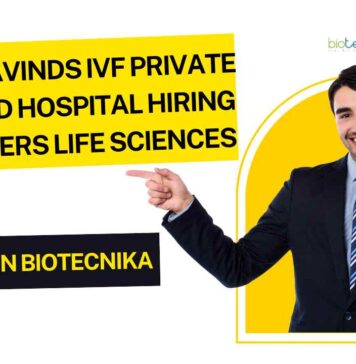 BSc Life Science Vacancies Freshers