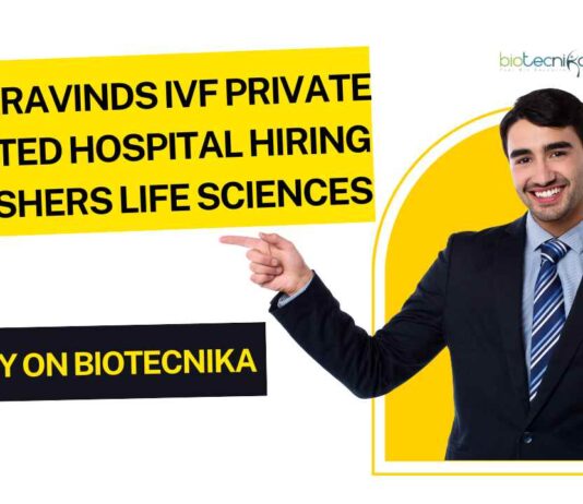 BSc Life Science Vacancies Freshers