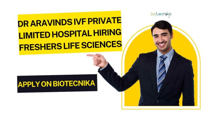 BSc Life Science Vacancies Freshers