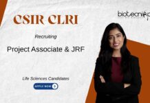 Research Jobs at CSIR-CLRI. Recruitment For Multiple Positions. Life Sciences Candidates, Apply Now. Project Associate & JRF vacancies.