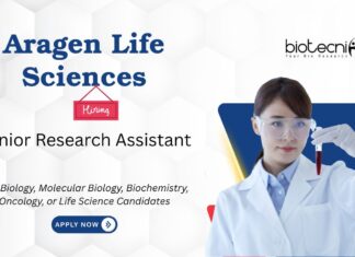 Research Assistant Job at Aragen Life Sciences. Molecular Biology, Cell Biology, and other Life Sciences Candidates, Apply Now.
