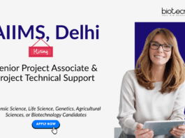Project Associate Job at AIIMS, Delhi. Molecular Biology, Forensic Sciences, and Life Sciences Candidates, Apply Now.