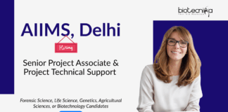 Project Associate Job at AIIMS, Delhi. Molecular Biology, Forensic Sciences, and Life Sciences Candidates, Apply Now.