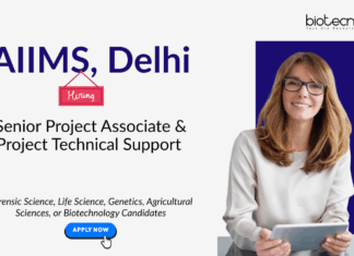 Project Associate Job at AIIMS, Delhi. Molecular Biology, Forensic Sciences, and Life Sciences Candidates, Apply Now.