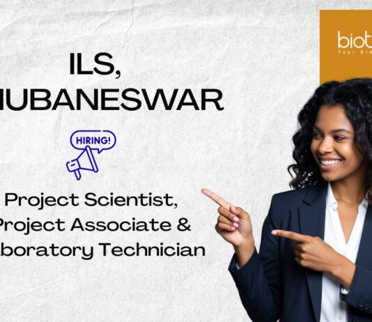 Research Jobs at Institute of Life Sciences, Bhubaneswar. Apply Now For Multiple Positions. Life Sciences careers. Apply Now.