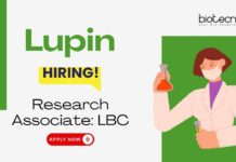Research Associate Job at Lupin. MSc Freshers Candidates, Apply Now. Research Associate Job for Bioanalytical Scientist aspirants in Pune.
