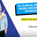 Freshers Clinical Research Internship at S3 Clinical Research, Apply on Biotecnika