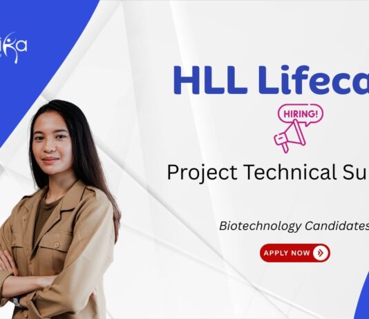 Biotechnology Job at HLL Lifecare. Biotechnology Candidates Apply Now For Project Technical Support Role. Job in Thiruvananthapuram.