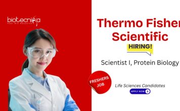 Scientist Jobs at Thermo Fisher Scientific. Life Sciences Freshers Job. Protein Biology Scientist Job. Career in Bangalore.