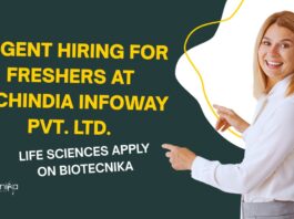 Freshers Botany Job Openings