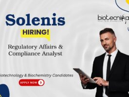 Regulatory Affairs Job at Solenis. Biotechnology & Biochemistry Candidates, Apply Now. RA & Compliance Analyst Job in Mumbai.
