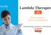 Scientist Job at Lambda Therapeutic Research. Apply Now For Senior Scientist - Cell Line Development Role. Job in Ahmedabad