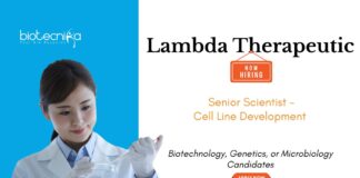 Scientist Job at Lambda Therapeutic Research. Apply Now For Senior Scientist - Cell Line Development Role. Job in Ahmedabad