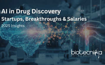 AI in Drug Discovery: Startups, Breakthroughs & Salaries AI in drug discovery trends 2025 with startups, skills, and career paths