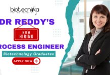 Process Engineer job at Dr Reddy’s – biotech jobs and PAT opportunities