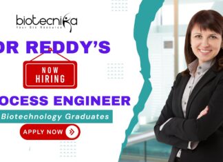 Process Engineer job at Dr Reddy’s – biotech jobs and PAT opportunities