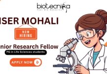 IISER Mohali JRF Vacancy 2025 – Biotechnology & Microbiology Research Jobs IISER Mohali JRF vacancy announcement for life science and research jobs