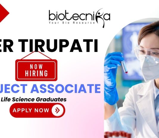 IISER Tirupati JRF Vacancy 2025 – Apply for Life Science Research Jobs IISER Tirupati JRF vacancy for life science jobs and research jobs