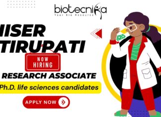 JRF Vacancy IISER Tirupati – Research Associate-I Life Science Job 2025 | Apply Now IISER Tirupati Research Associate-I JRF vacancy for life science jobs