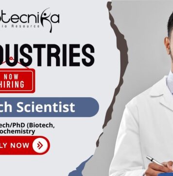 Research Scientist jobs at PI Industries – biotech jobs & life science jobs in biocatalysis and protein purification.