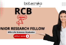 RCB junior research fellow recruitment for life science jobs and research jobs