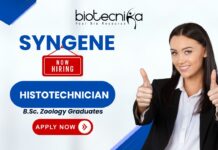 Histotechnician Jobs – Syngene Research Assistant Vacancy Histotechnician jobs at Syngene for Research Assistant – biotech jobs and life science jobs in Bangalore