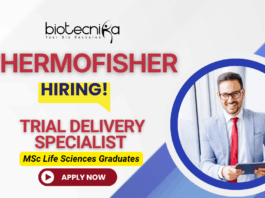 Trial Delivery Specialist job – clinical research jobs, thermofisher career, life sciences job