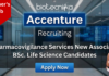 Pharmacovigilance jobs at Accenture for life science graduates in Chennai
