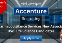 Pharmacovigilance Jobs at Accenture | PV Services New Associate role | Life Science jobs Pharmacovigilance jobs at Accenture for life science graduates in Chennai