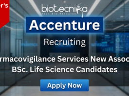 Pharmacovigilance jobs at Accenture for life science graduates in Chennai