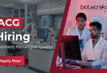 Microbiology Jobs at ACG – Apply Now Apply for Microbiology Jobs at ACG Pithampur. Quality Assistant Jobs Offering Strong ACG Career Growth in Quality Control.