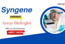 Biologist Jobs: Syngene is Hiring Assay Biologist | MSc Life Science Candidates Apply Now for Syngene career | Life Science Jobs