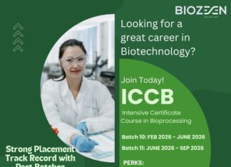 BIOZEEN Intensive Certificate Course in Bioprocessing Batch 10 & Batch 11: Feb 2026-June 2026 & June 2026-Sep 2026 – Registrations Open!