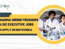 Biotech QA/QC Freshers Jobs at Fido Pharma