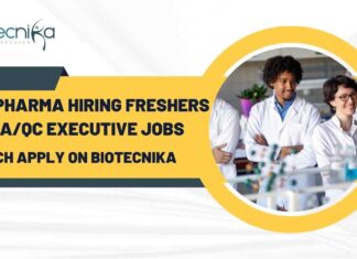 Biotech QA/QC Freshers Jobs at Fido Pharma