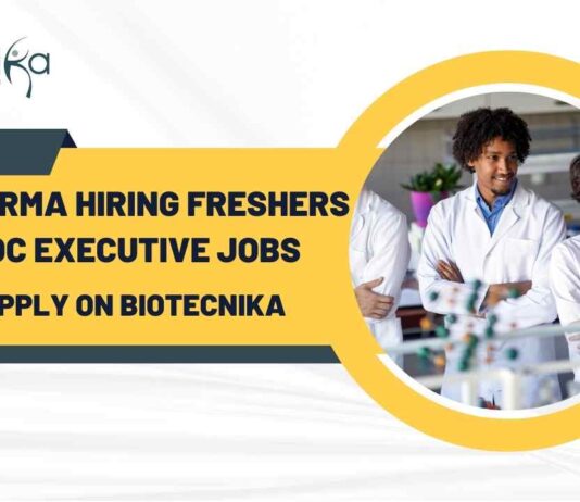 Biotech QA/QC Freshers Jobs at Fido Pharma