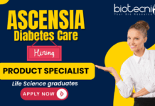 Ascensia Diabetes Care product specialist jobs for life science jobs and medical representative jobs