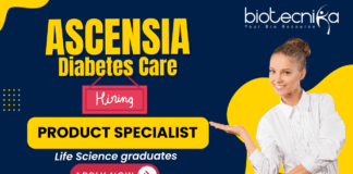 Ascensia Diabetes Care product specialist jobs for life science jobs and medical representative jobs