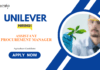 Agriculture Jobs: Unilever is Hiring Assistant Procurement Manager | Agriculture Candidates Apply Now for Unilever Career