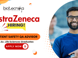 AstraZeneca recruitment for Patient Safety QA Advisor – clinical research jobs and pharmacovigilance careers in Bangalore.