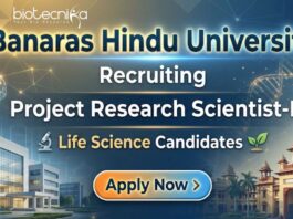 Apply for the BHU Recruitment Project Research Scientist-I Role. Build your Life Science Career with this ICMR-Funded Research Job