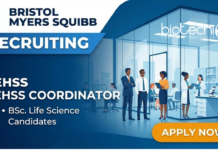 EHSS Jobs at Bristol Myers Squibb | Life science jobs | Apply Now EHSS jobs at BMS for life science graduates – EHSS Coordinator Hyderabad